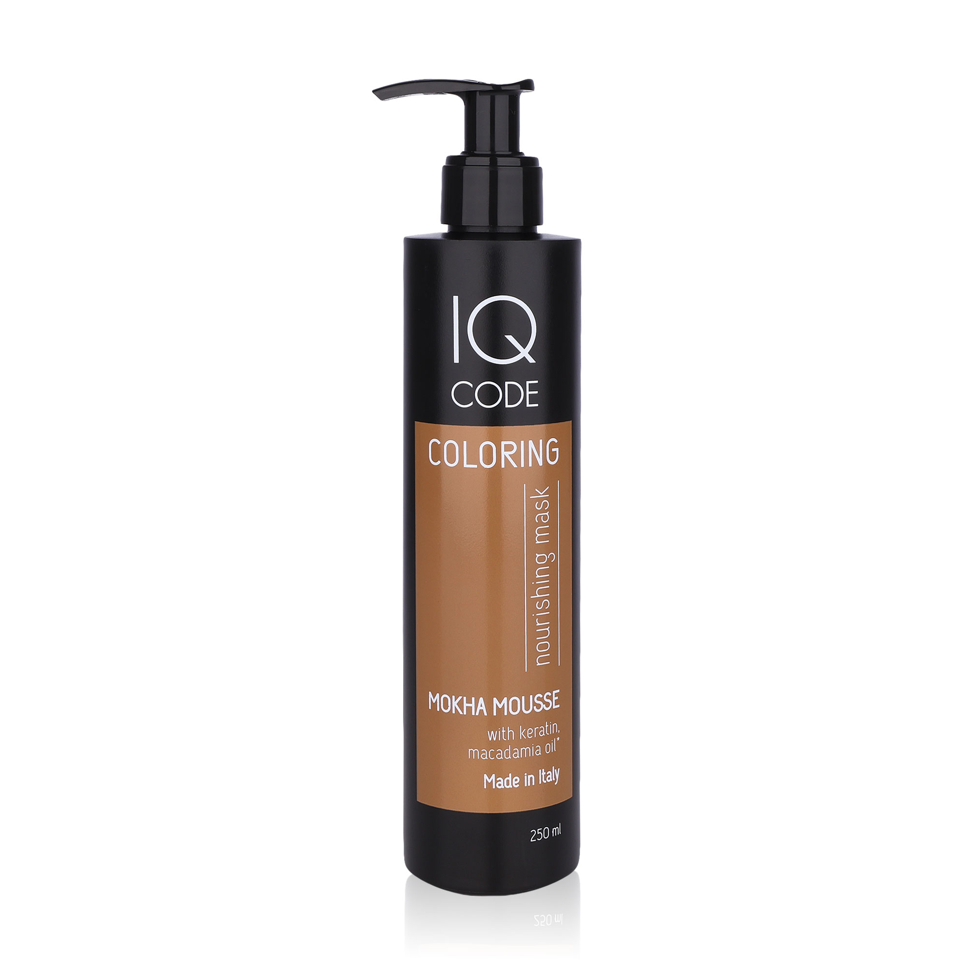 Тонувальна маска для волосся IQ code Color Mask Мокко Мус (Mokha Mousse), 250 мл