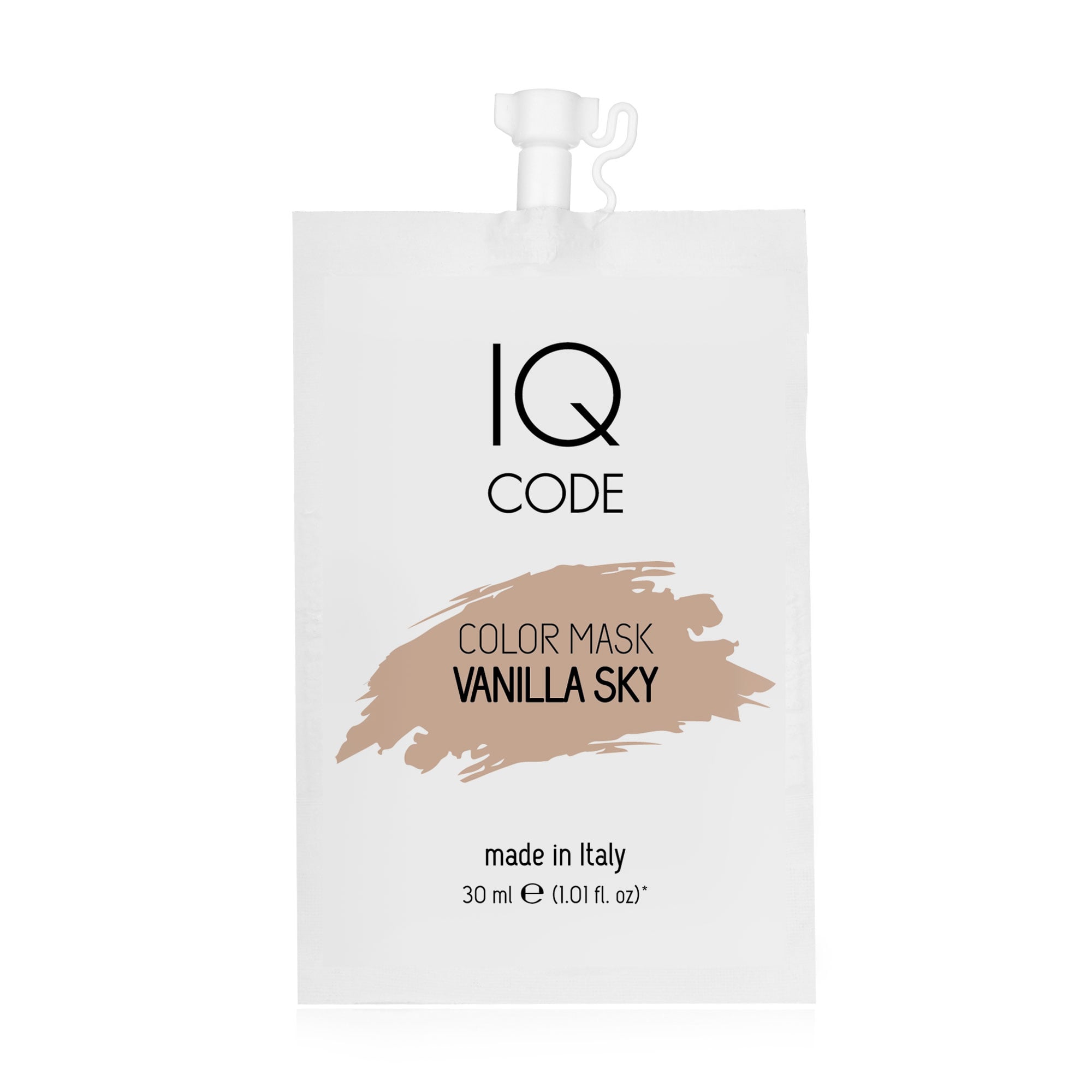 Тонувальна маска для волосся IQ code Color Mask Ванільне небо (Vanilla Sky), 30 мл