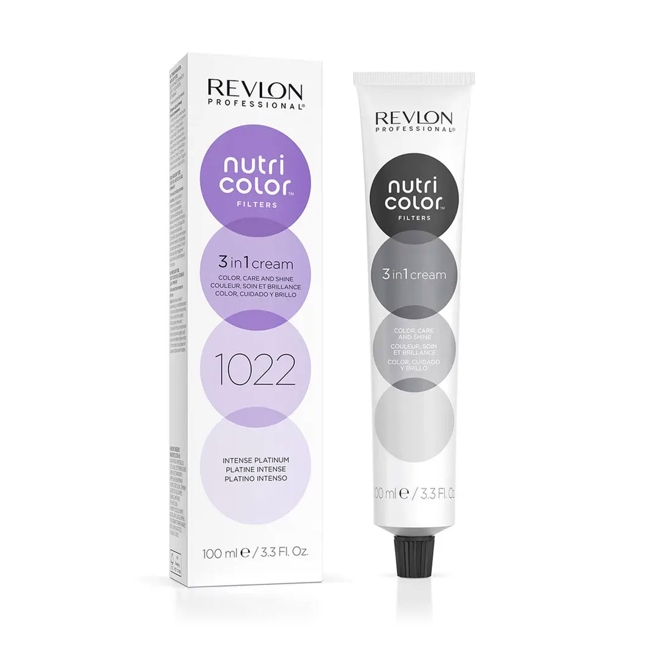 Тонувальна маска для волосся Revlon Professional Nutri Color Filters Metal-Ice Toning 1022 Intense Platinum, 100 мл